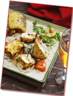 Dishes from Chef Chakravarty's Best of India